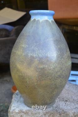 Vase Grès Art Nouveau Louis Lourioux Non Signé Hauteur 32,5cm