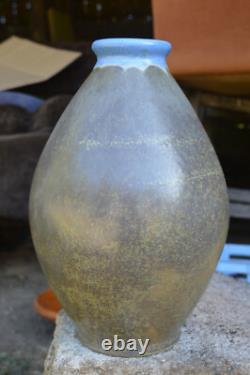 Vase Grès Art Nouveau Louis Lourioux Non Signé Hauteur 32,5cm