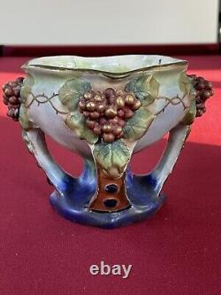 Vase Impérial Coupelle AMPHORA AUSTRIA Art Nouveau Debut XXe Signé Numéroté