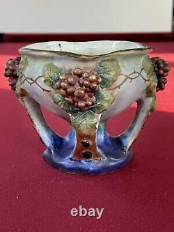 Vase Impérial Coupelle AMPHORA AUSTRIA Art Nouveau Debut XXe Signé Numéroté