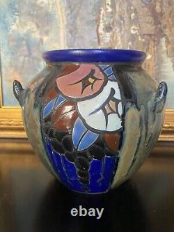 Vase Jean BAROL (1873-1966) Cannes. Art Nouveau. 16,5cm De Haut