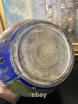 Vase Jean BAROL (1873-1966) Cannes. Art Nouveau. 16,5cm De Haut