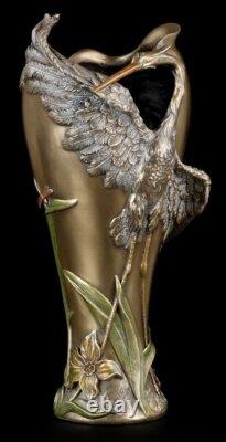 Vase Jugendstil Avec Héron Art Nouveau Veronese Décoration Héron