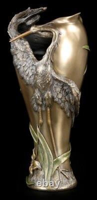 Vase Jugendstil Avec Héron Art Nouveau Veronese Décoration Héron