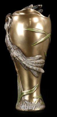 Vase Jugendstil Avec Héron Art Nouveau Veronese Décoration Héron