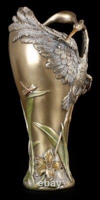 Vase Jugendstil Avec Héron Art Nouveau Veronese Décoration Héron