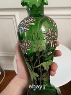 Vase Legras Émaillé Art Nouveau Décor Japonisant