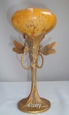 Vase Libellule Animalier Style Art Deco Style Art Nouveau Porcelaine Bronze