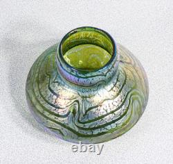 Vase Loetz Autriche Bleu Verre Soufflé Iridescent Art Nouveau Phaenomen
