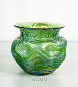 Vase Loetz Formosa Crète 1902 Verre Soufflé Iridescent Époque Art Nouveau