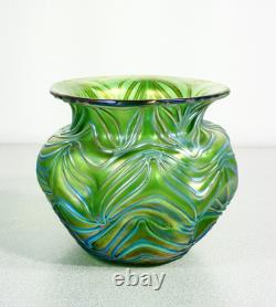 Vase Loetz Formosa Crète 1902 Verre Soufflé Iridescent Époque Art Nouveau