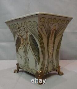 Vase Marabout Oiseau Style Art Deco Style Art Nouveau Porcelaine