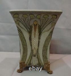 Vase Marabout Oiseau Style Art Deco Style Art Nouveau Porcelaine