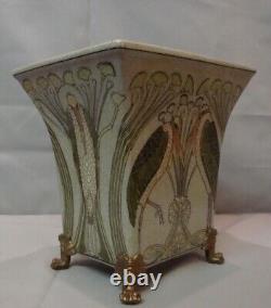 Vase Marabout Oiseau Style Art Deco Style Art Nouveau Porcelaine