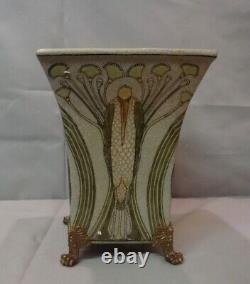 Vase Marabout Oiseau Style Art Deco Style Art Nouveau Porcelaine