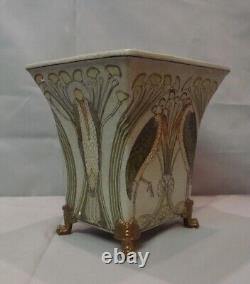 Vase Marabout Oiseau Style Art Deco Style Art Nouveau Porcelaine