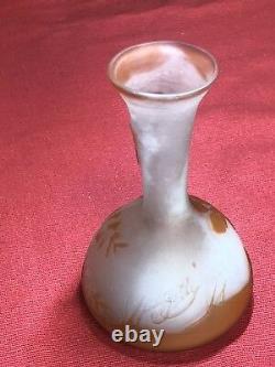 Vase Miniature Emile Gallé Art Nouveau