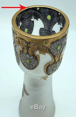 Vase Montjoye Saint Denis Modele Aux Chardons Art Nouveau