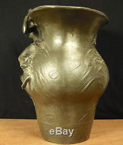 Vase Nymphe art nouveau c 1900 signé Georges ENGRAND 1852-1936 jaboeuf & bezou