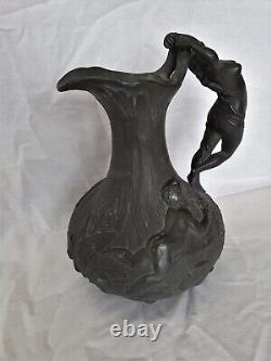 Vase Pichet Art Nouveau Femme Nue- XX Siecle Charles Perron 1862 1934