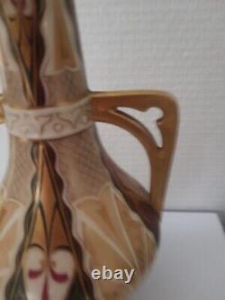 Vase Porcelaine Fin Art Nouveau Vienne Autriche Secession Viennoise