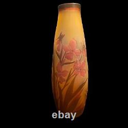 Vase Soliflore En Pâte De Verre & Art Nouveau & Signé Léon & Vers 1900