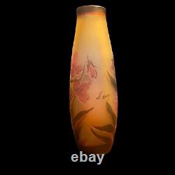 Vase Soliflore En Pâte De Verre & Art Nouveau & Signé Léon & Vers 1900