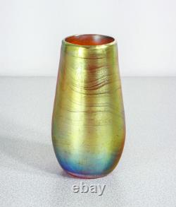 Vase Vasetto WMF Série Myra Verre Soufflé Iridescent Époque 1930 Art Nouveau