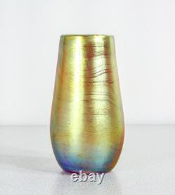 Vase Vasetto WMF Série Myra Verre Soufflé Iridescent Époque 1930 Art Nouveau