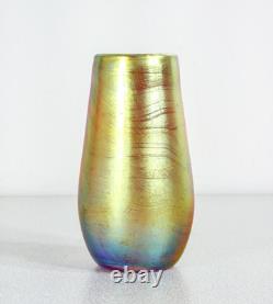 Vase Vasetto WMF Série Myra Verre Soufflé Iridescent Époque 1930 Art Nouveau