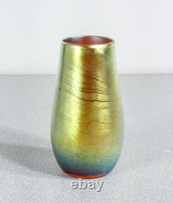 Vase Vasetto WMF Série Myra Verre Soufflé Iridescent Époque 1930 Art Nouveau