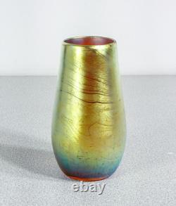 Vase Vasetto WMF Série Myra Verre Soufflé Iridescent Époque 1930 Art Nouveau