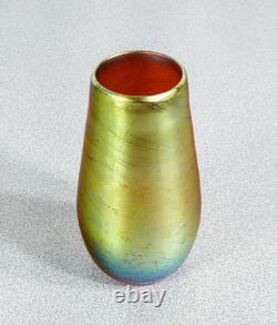 Vase Vasetto WMF Série Myra Verre Soufflé Iridescent Époque 1930 Art Nouveau