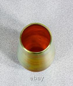 Vase Vasetto WMF Série Myra Verre Soufflé Iridescent Époque 1930 Art Nouveau