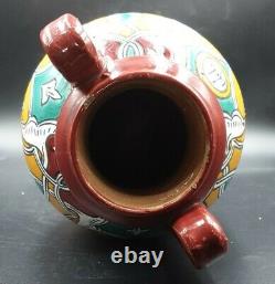 Vase ancien Nabeul Ben Sedrine EL Kharraz art deco nouveau ceramique tunisien