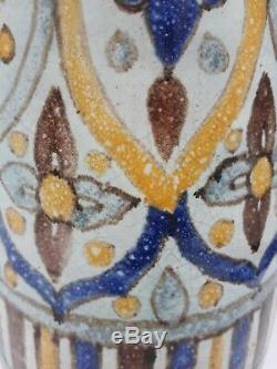 Vase ancien Nabeul Ben Sedrine Kharraz art deco nouveau ceramique tunisien