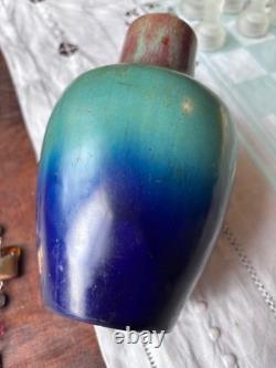 Vase art déco Eugène Baudin ou art nouveau vers 1900 céramique ancienne glacé Vase art déco Eugène Baudin ou art nouveau vers 1900 céramique ancienne glacé