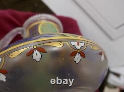 Vase art nouveau, Fritz Heckert, circa 1900, calligraphie arabe, H 18cm, P 900g