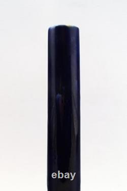Vase art nouveau Rörstrand à col étroit en faïence. Early 20c