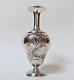Vase art nouveau argent massif décor de fleur d'iris François Lbat orfevre