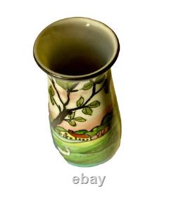 Vase art nouveau/art déco, signature dans le décor de Chanele, et Jules Tieles