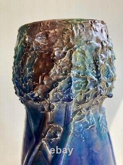 Vase art nouveau en céramique Charles Maes à Sint-Amandsberg / Gand en Belgique