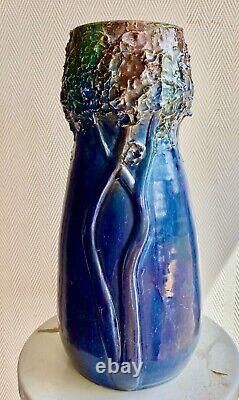 Vase art nouveau en céramique Charles Maes à Sint-Amandsberg / Gand en Belgique