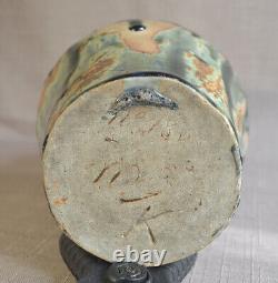 Vase art nouveau en grès, monogramme à identifier, école de Carriès Puisaye
