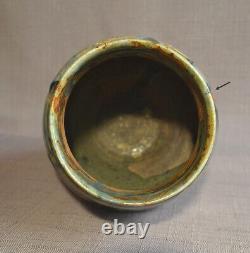 Vase art nouveau en grès, monogramme à identifier, école de Carriès Puisaye