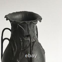 Vase art nouveau étain signé Kaiserzinn design de Hugo Leven 1900-10 jugendstil