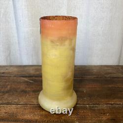 Vase art nouveau production Legras pâte de verre h23.5 cm
