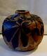 Vase art nouveau signé DAGE décor de feuilles et fruits de maroniers #5151#