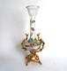 Vase art nouveau verre émaillé dégagé à l'acide monture bronze doré no Legras