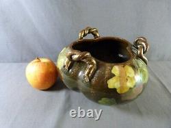Vase attribué à Clément MASSIER à VALLAURIS, Vase trilobé Art Nouveau ca. 1890